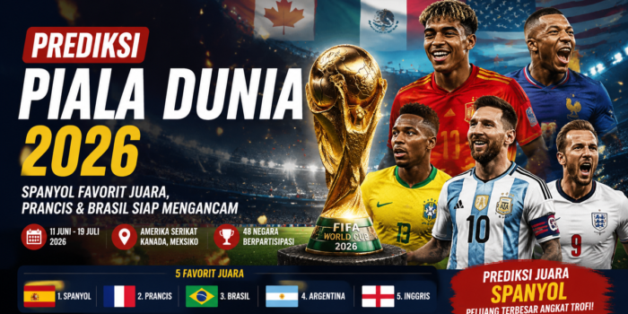 Prediksi Piala Dunia 2026: Spanyol Favorit Juara, Prancis dan Brasil Siap Mengancam