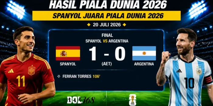 Spanyol juara Piala Dunia 2026 usai kalahkan Argentina 1-0 di final