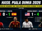 Hasil Piala Dunia 7 Juli 2026 — Ronaldo Menangis Usai Kalah dari Spanyol