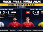 Hasil piala dunia 2026: Messi cetak gol ke 21.