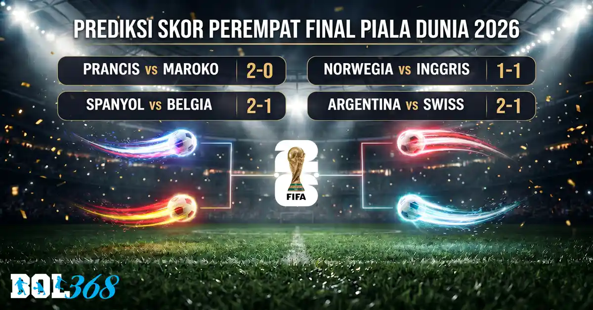 Prediksi skor perempat final piala dunia 2026